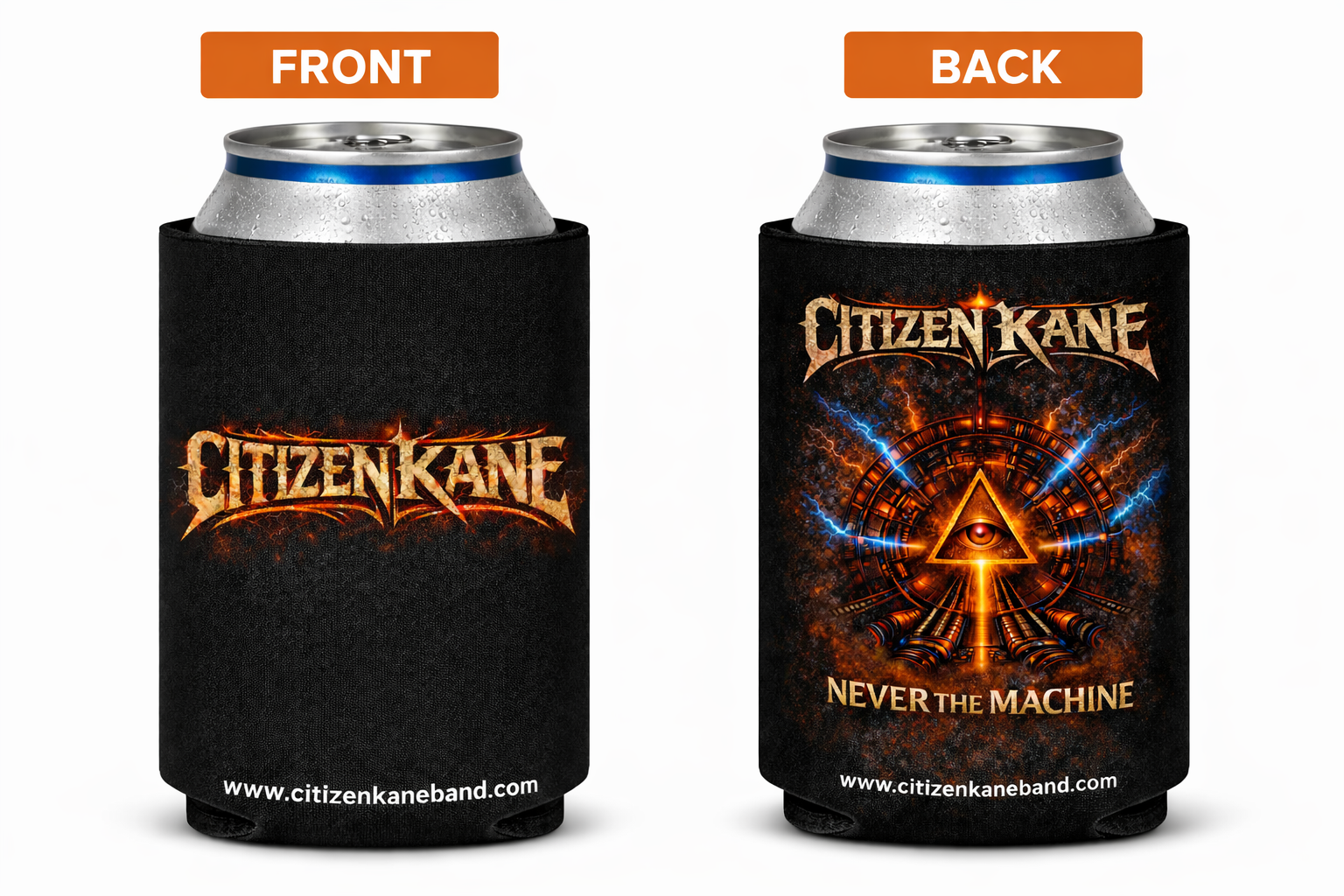 Citizen Kane “Never The Machine” Koozie